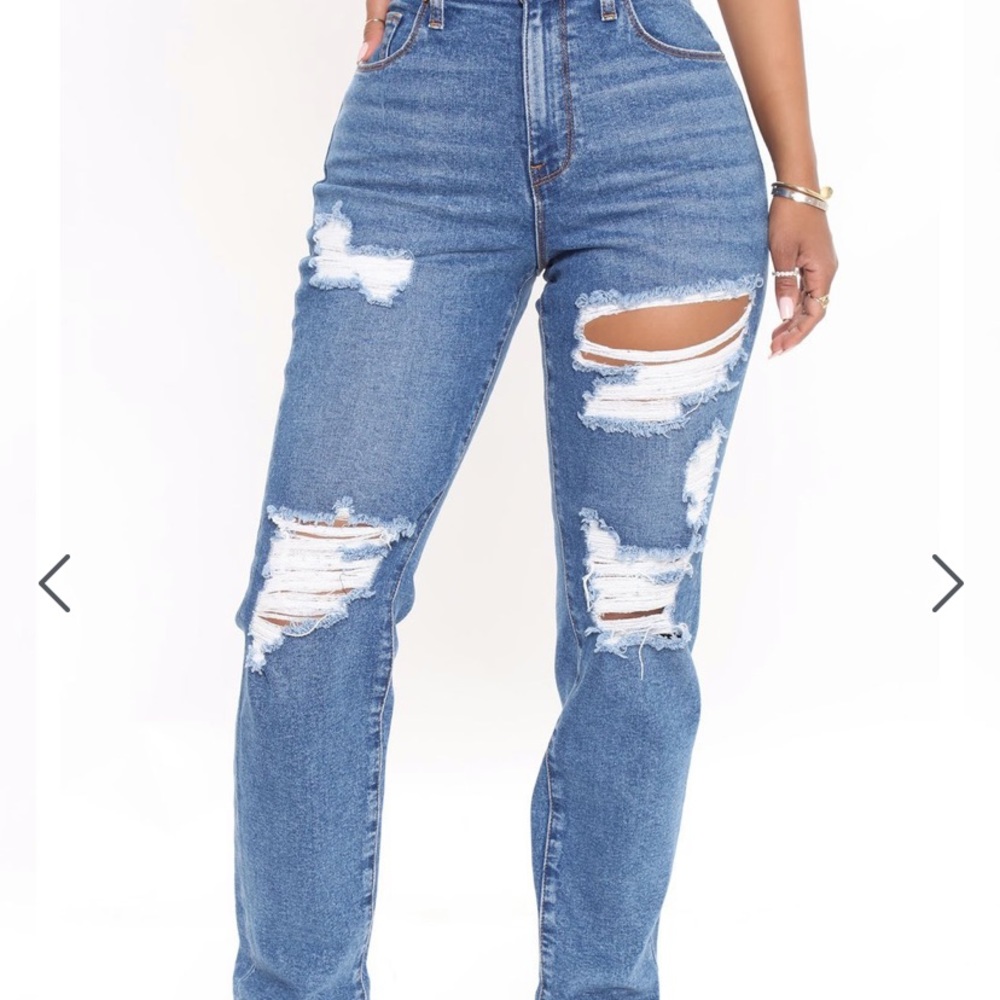 Fashion Nova High Waisted Boyfriend Jeans